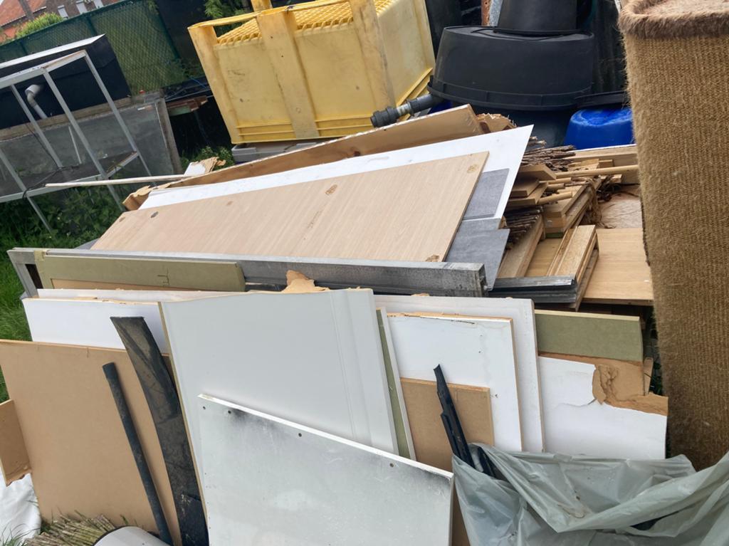 Gratis hout, Doe-het-zelf en Bouw, Platen en Panelen, Ophalen, Gebruikt, Overige materialen