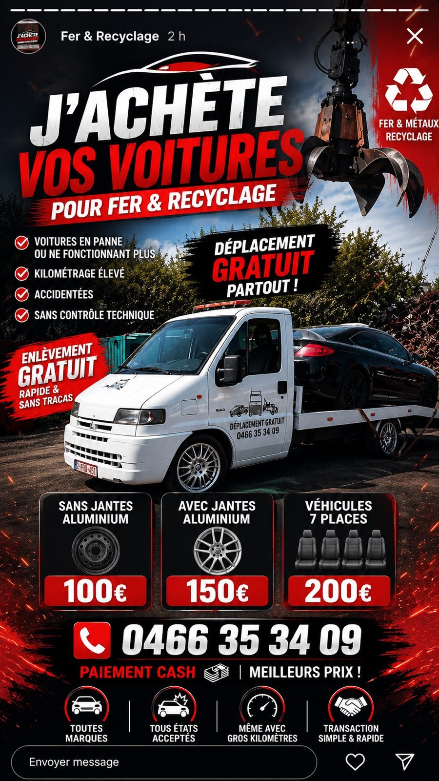 Te koop  IK KOOP JE AUTO'S, Auto's, Bedrijf, Te koop