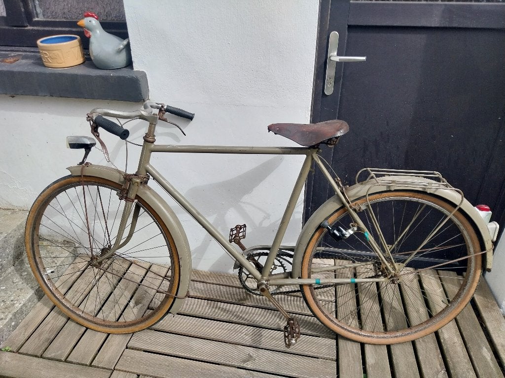 Vélo vintage ancien – type militaire/utilitaire, Enlèvement