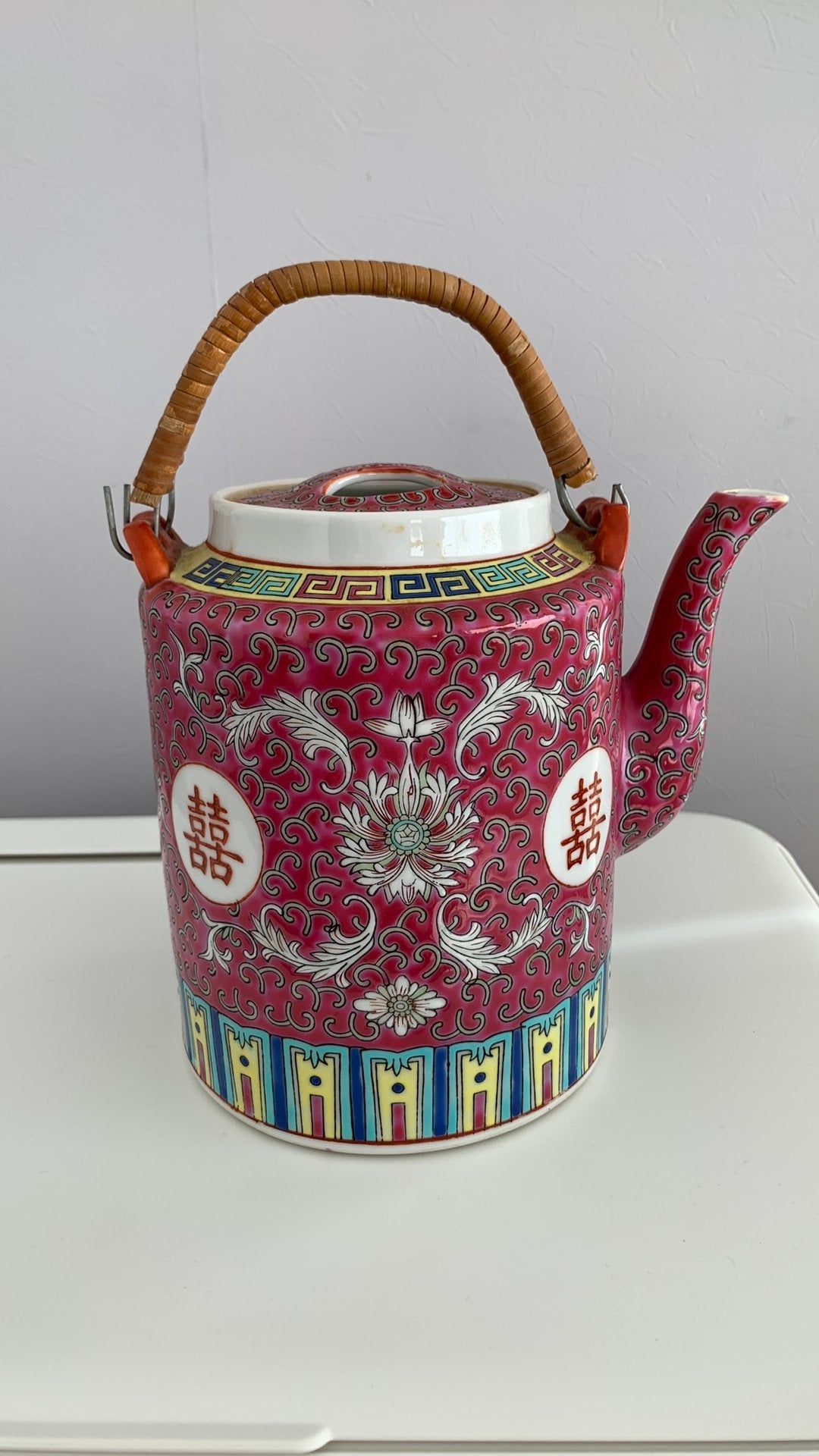 Vintage chinees theepot Mun Shou, Ophalen