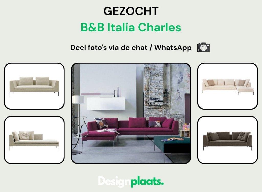 GEZOCHT: B&B Italia Charles — Direct Inkoop, Ophalen of Verzenden, Hoekbank, Design Bankstellen B&B Italia