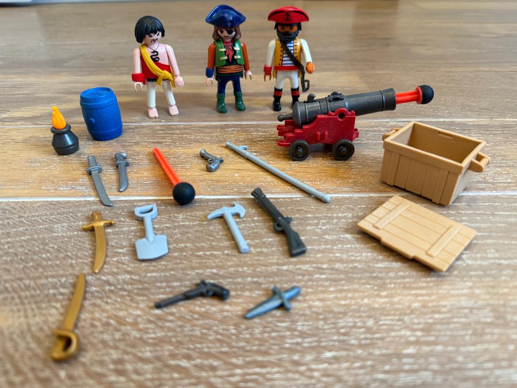 playmobil - piratenbemanning met wapens - 5136, Ophalen of Verzenden, Zo goed als nieuw, Complete set