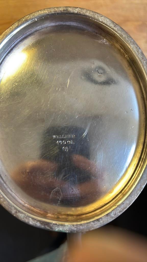 Verzilverde koffiekan, Antiek en Kunst, Ophalen of Verzenden