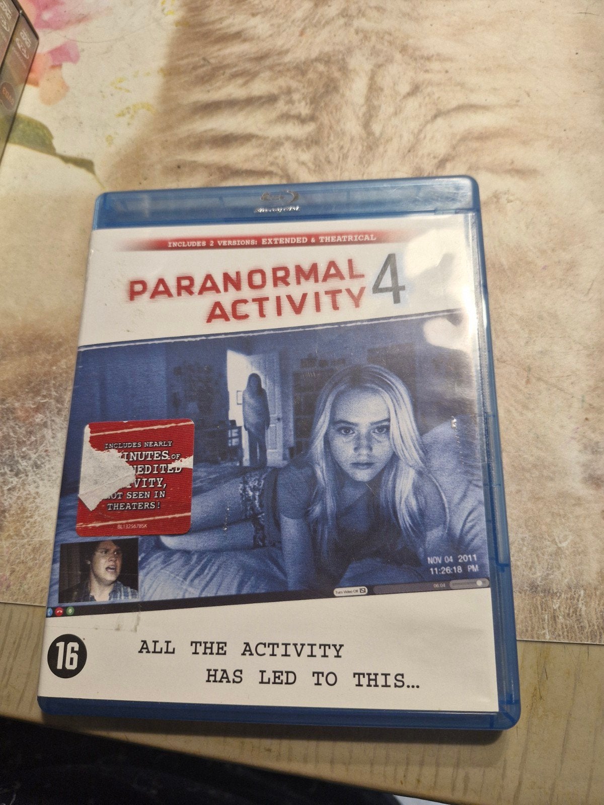 blu_ray paranomal activity 4, CD & DVD, DVD | Néerlandophone, Enlèvement ou Envoi, Comme neuf, Horreur, Néerlandais