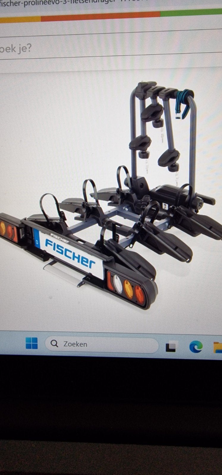 fietsdrager voor 3 fietsen Fischer Evo 3, Ophalen, 3 fietsen of meer, Elektrische fiets, Zo goed als nieuw