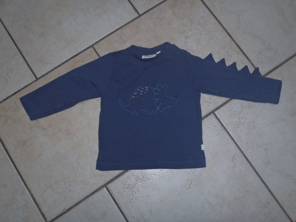 T-shirt met lange mouwen maat 74 - Noukie's, Truitje of Vestje, Noukie's, Ophalen of Verzenden, Zo goed als nieuw