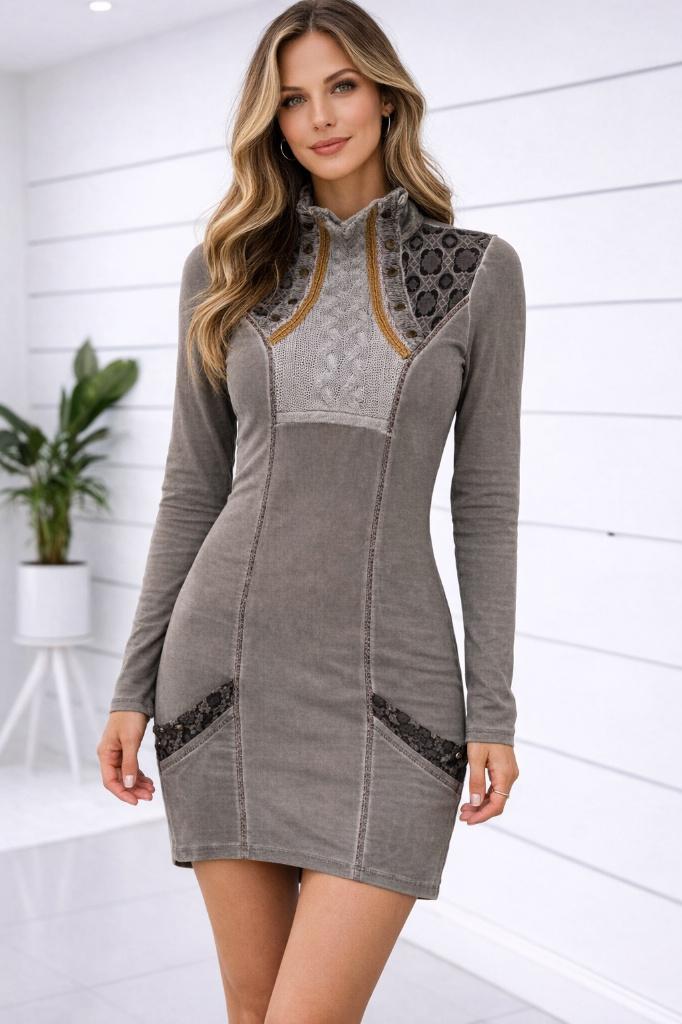 Tunique/robe Angels Never Die — Taille S — NOUVEAU, Vêtements | Femmes, Robes, Neuf, Taille 36 (S), Gris, Longueur genou, Enlèvement ou Envoi