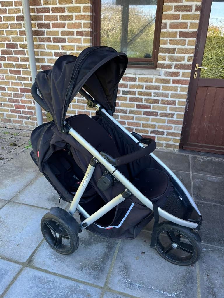 In prijs verlaagd: Buggy voor 2 kindjes, Kinderen en Baby's, Buggy's, Ophalen, Gebruikt, Overige merken, Verstelbare rugleuning