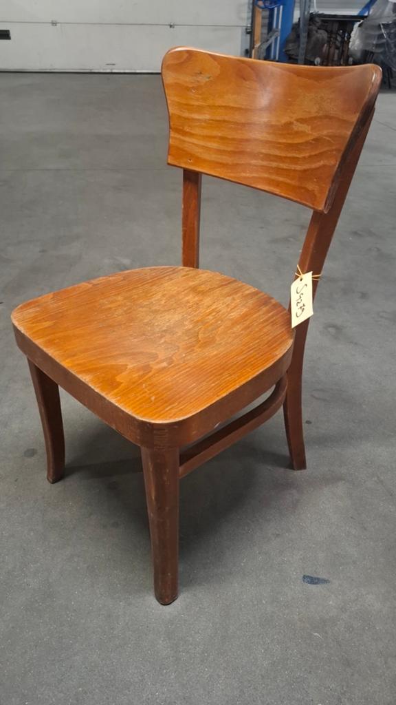 56 cafe bistro horeca stoelen vintage hout partij, Gebruikt, Bruin, Ophalen of Verzenden, Vijf, Zes of meer stoelen