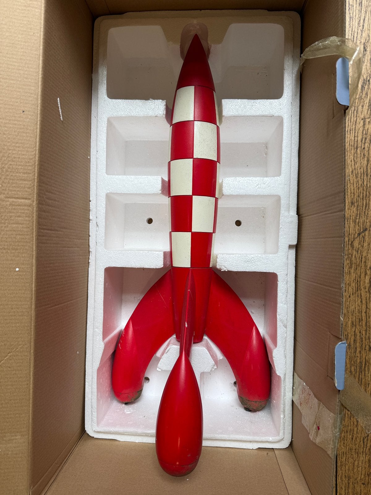 Fusée tintin abimée avec boite, Enlèvement ou Envoi, Tintin, Comme neuf