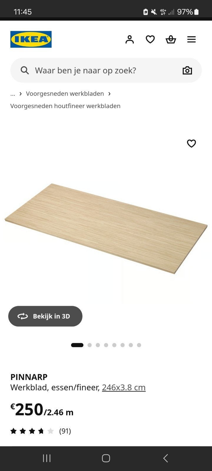Nouvelle feuille de travail sur le placage de frêne, Enlèvement