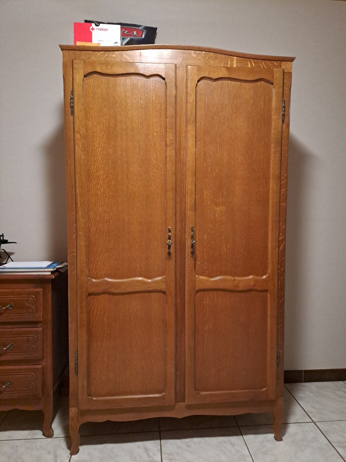 Eiken kleerkast 1000 breedx 550 diep x1850 hoog, Huis en Inrichting, Kasten | Kleerkasten, Met deur(en), Gebruikt, 100 tot 150 cm
