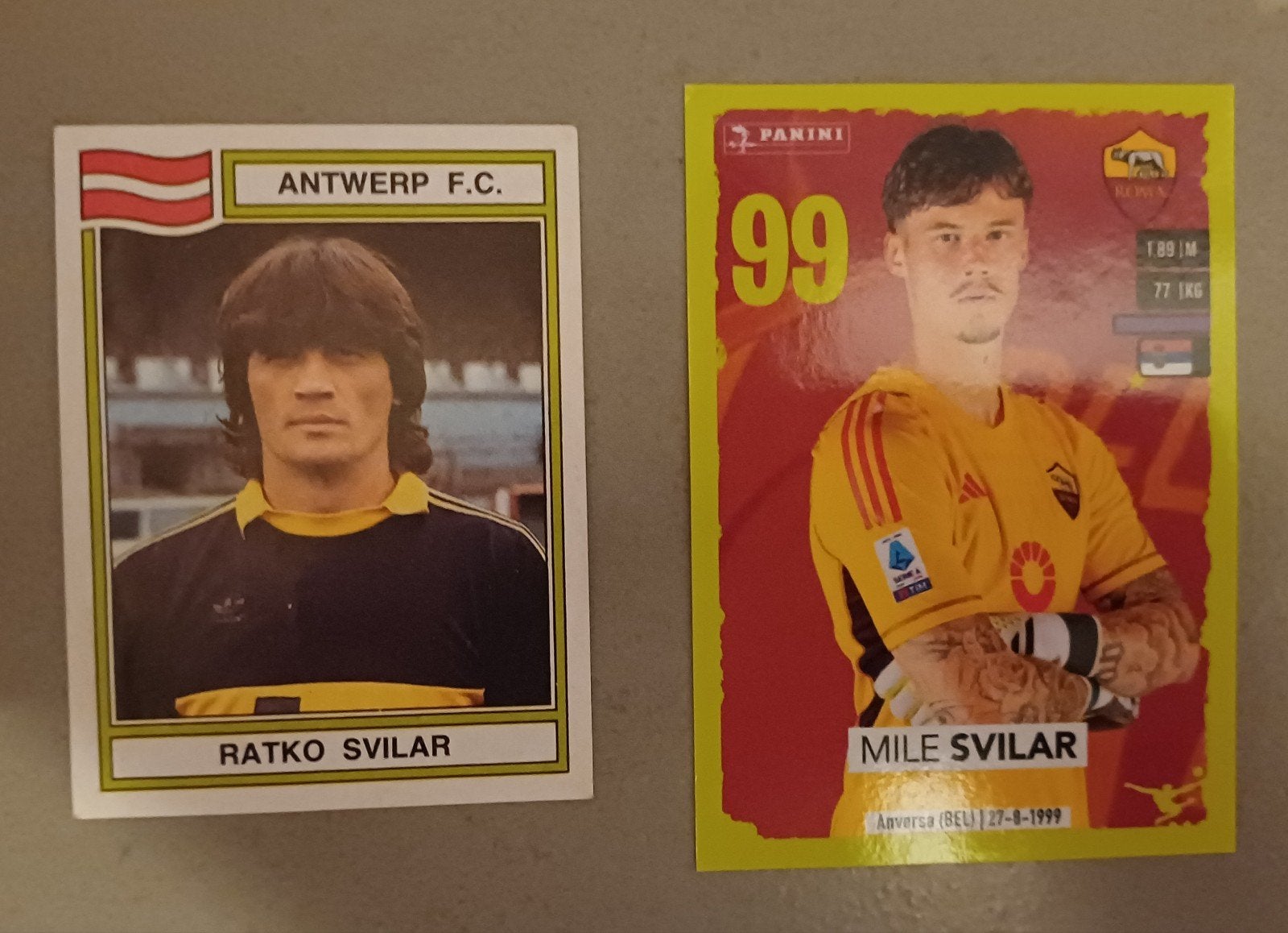 Panini vader en zoon Svilar, Ophalen of Verzenden