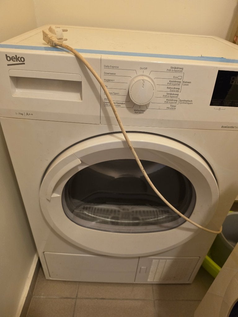 Beko droger, Elektronische apparatuur, Droogkasten, 6 tot 8 kg, Ophalen, Zo goed als nieuw, Condens