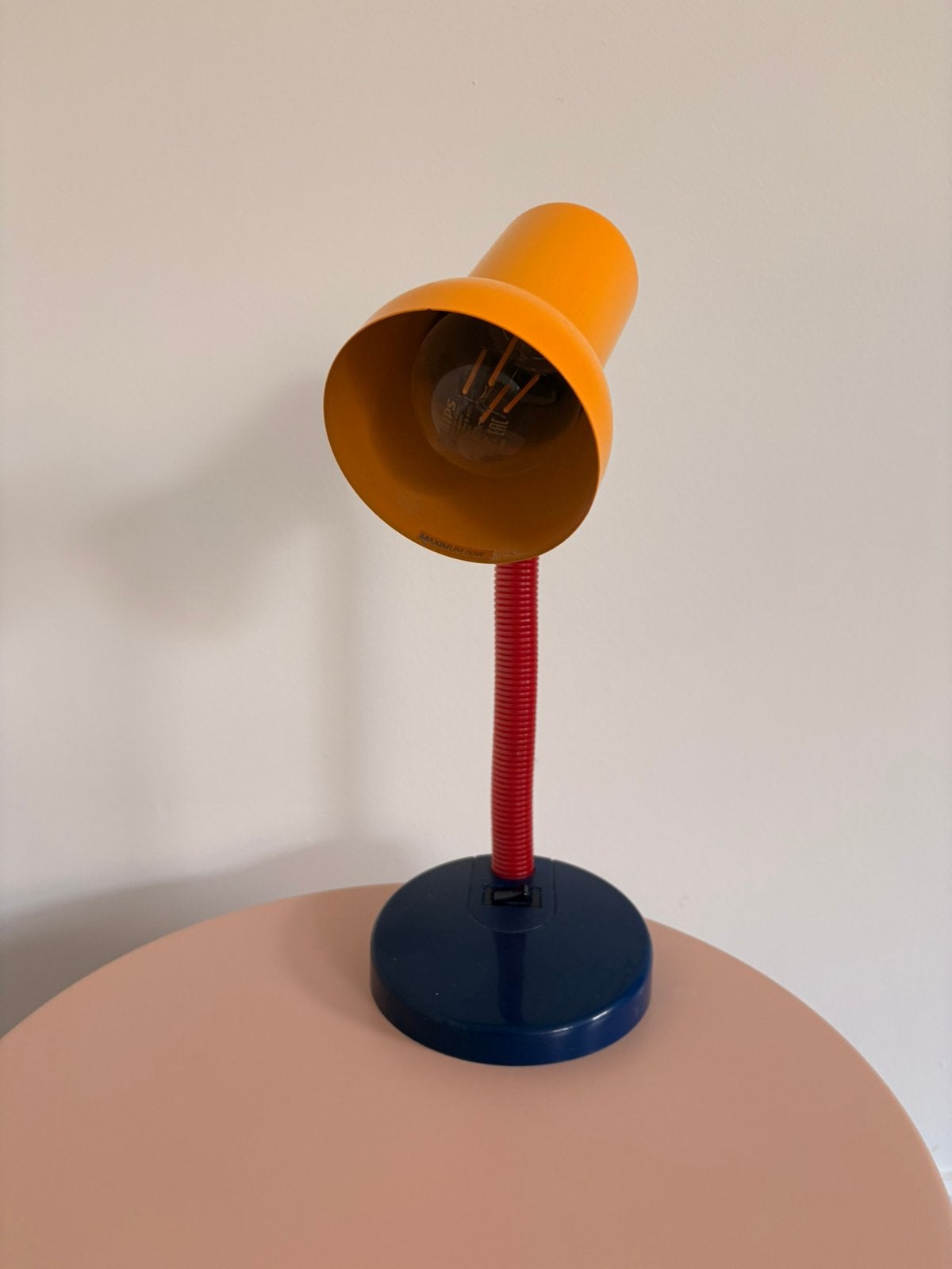 Vintage tafellamp – Memphis Style – jaren 90 (2 beschikbaar), Huis en Inrichting, Lampen | Tafellampen, Ophalen, Bureaulamp, Gebruikt