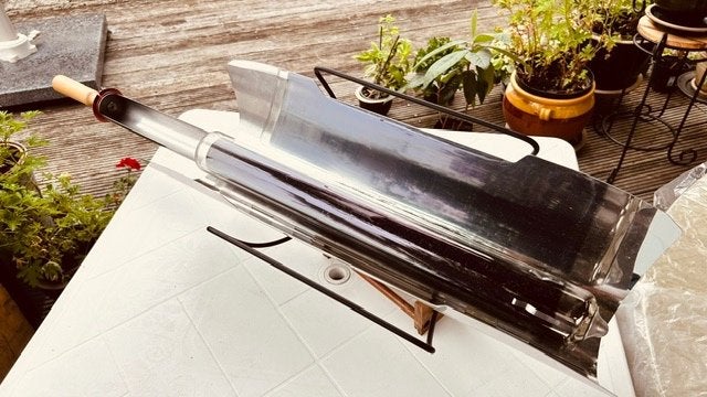 Draagbaar kooktoestel op zonne-energie, Caravans en Kamperen, Kampeeraccessoires, Ophalen, Gebruikt