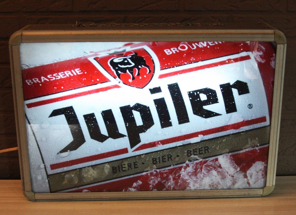 Vintage Jupiler Lichtbak / Lichtreclame Aan 2 Kanten, Ophalen of Verzenden, Zo goed als nieuw, Jupiler