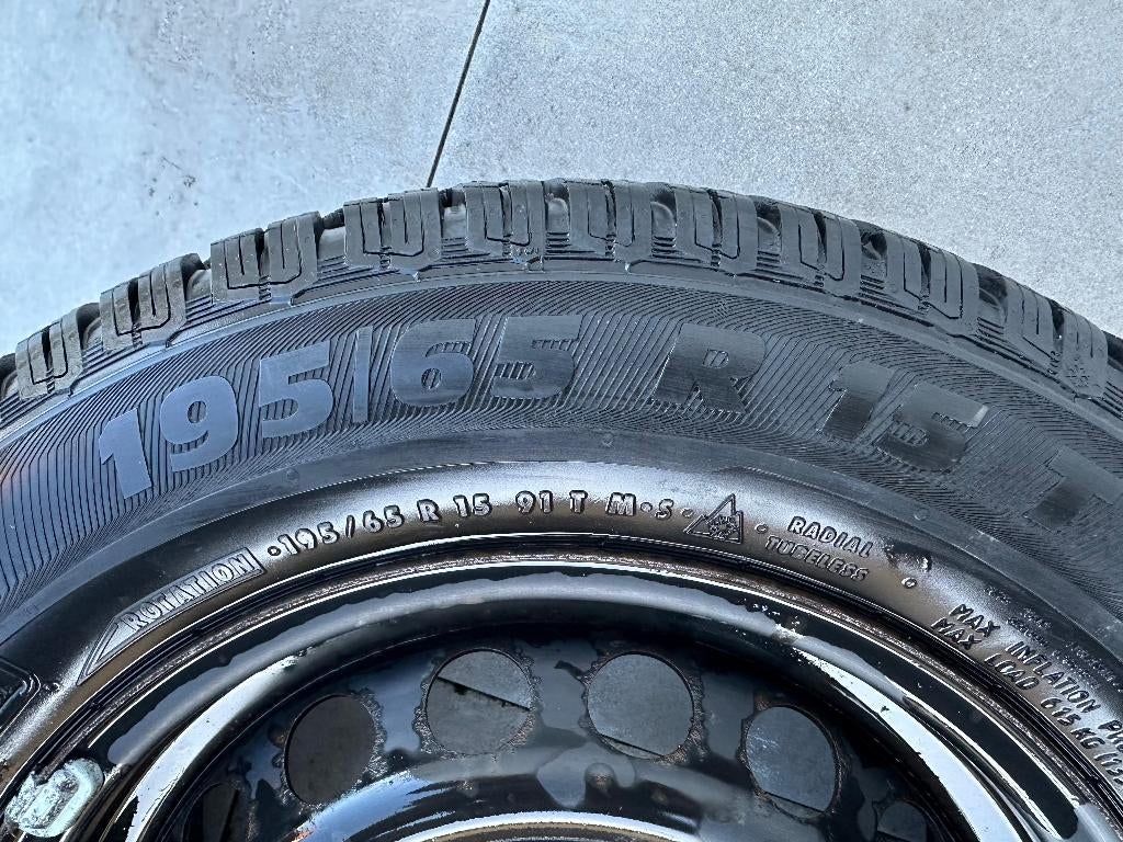 winterbanden met velgen Renault  Laguna, Ophalen, Gebruikt, 15 inch, Banden en Velgen