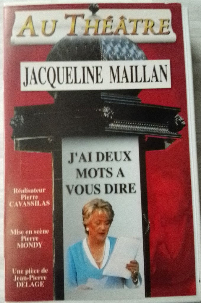 VHS Le Papillon et J’ai 2 mots à vous dire, Cd's en Dvd's, VHS | Film, Vanaf 16 jaar, Ophalen of Verzenden, Zo goed als nieuw