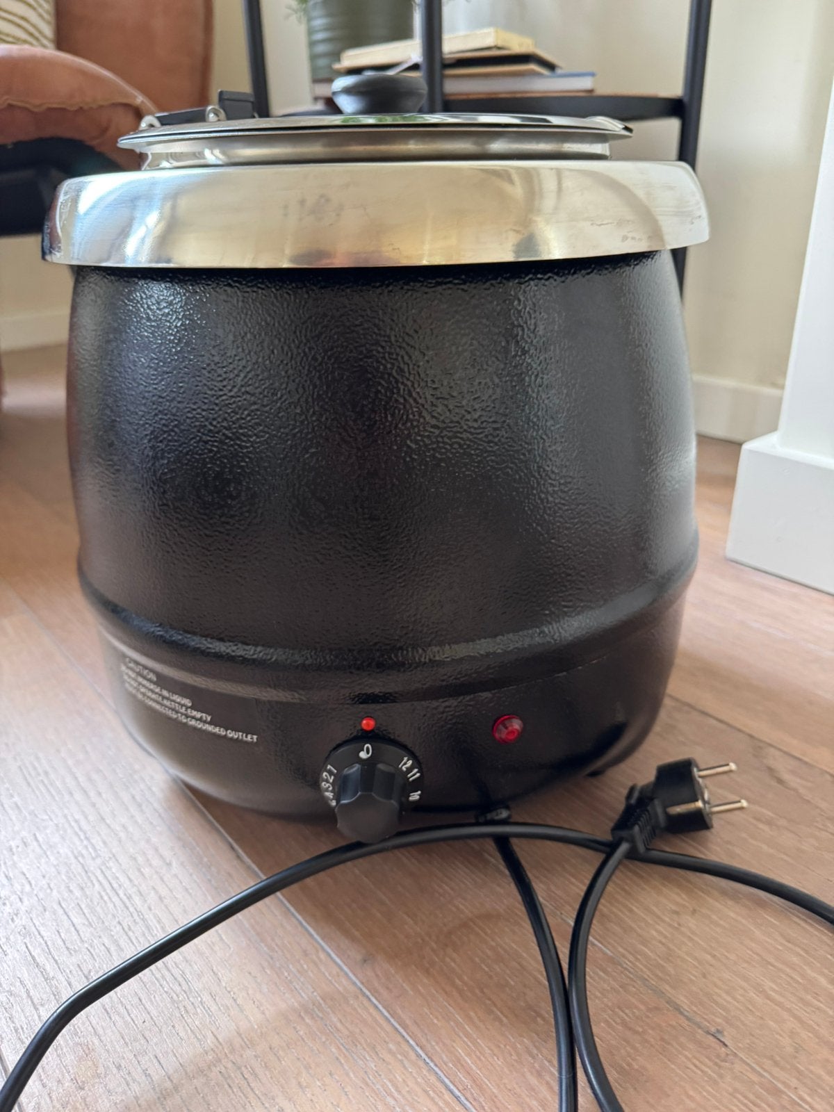 DMChef elektrische soepketel / ketel bain marie, Ophalen of Verzenden, Zo goed als nieuw
