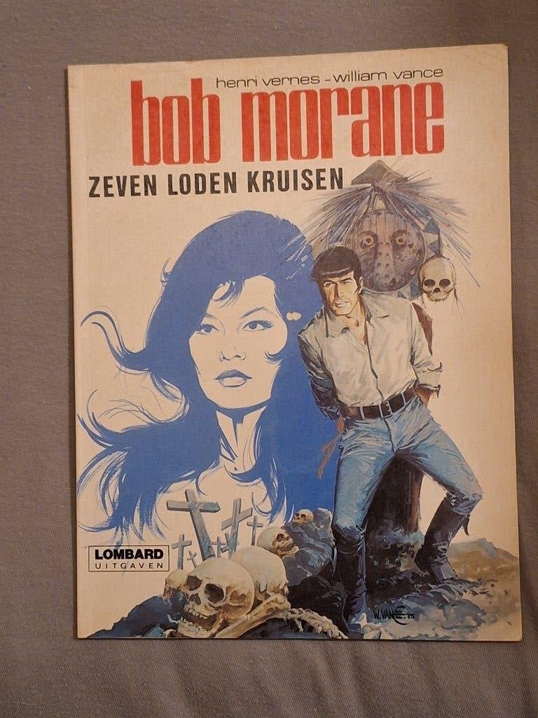 Bob Morane 3: zeven loden kruisen, Eén stripboek, Ophalen of Verzenden, Zo goed als nieuw