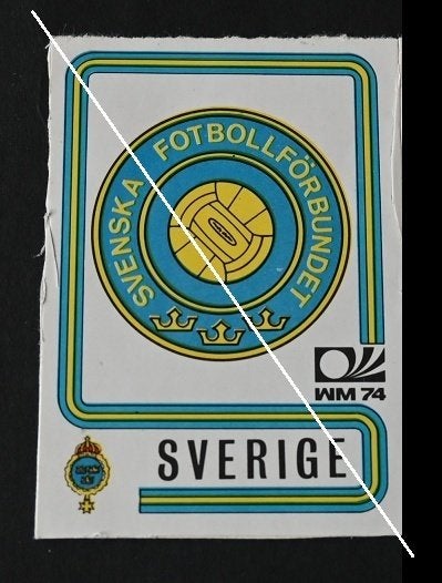 Panini München 74 / Embleem Zweden, Verzenden, Zo goed als nieuw, Poster, Plaatje of Sticker
