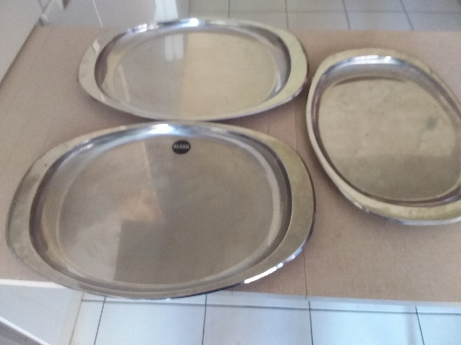 drie Alessi Plateau´s, Ophalen
