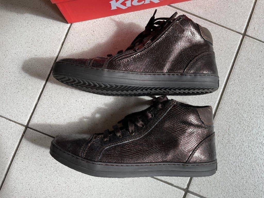 Hoge sneakers Kickers maat 38, Schoenen, Ophalen of Verzenden, Zo goed als nieuw, Meisje