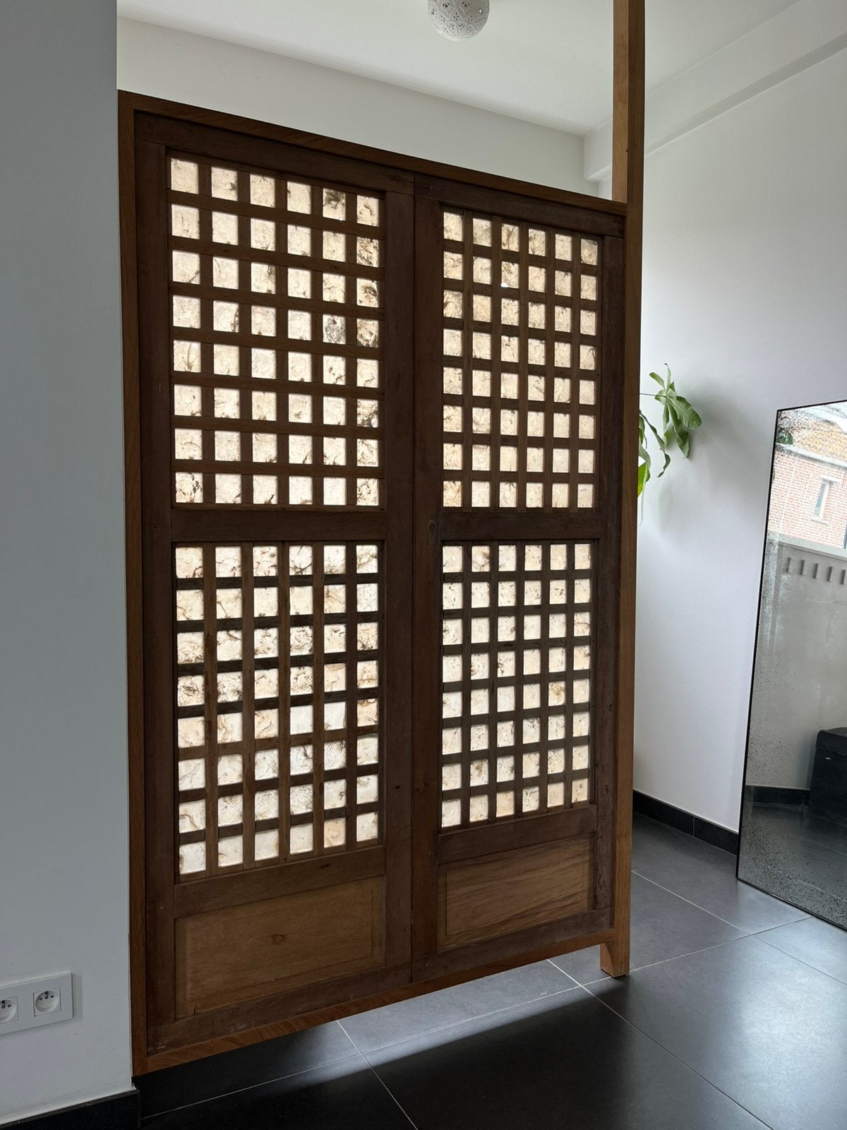 roomdivider uit authentieke poortdeuren, Ophalen