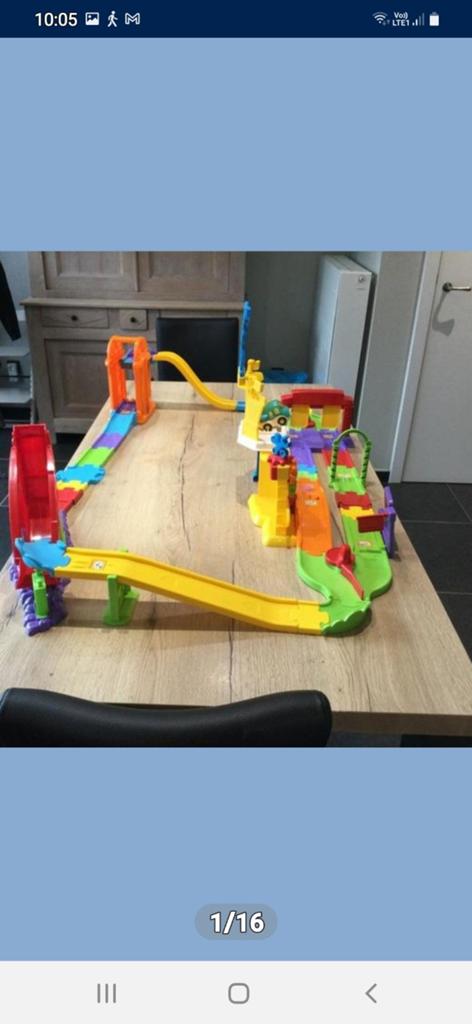 Vtech  autobaan in perfecte staat, Ophalen, Onderdelen