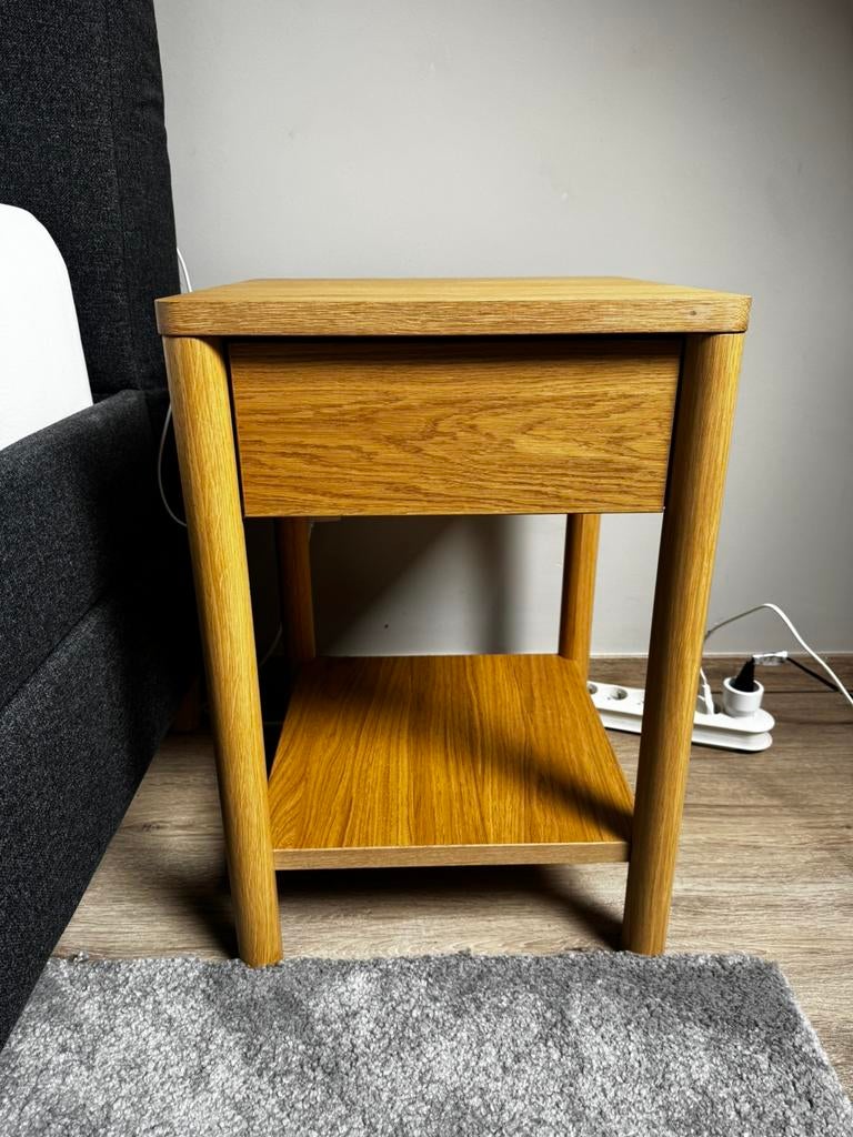 2 tables de nui chevet avec tiroir, Comme neuf, Moins de 45 cm, Enlèvement, 55 à 70 cm