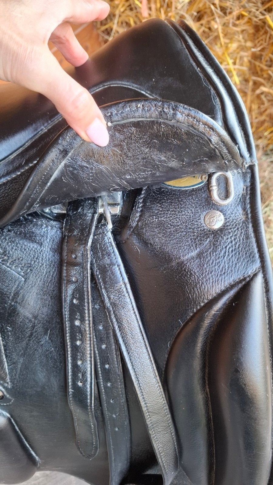 selle de dressage zaldi 17,5, Dieren en Toebehoren, Ophalen, L (17.5 inch), Dressuur, Overige merken
