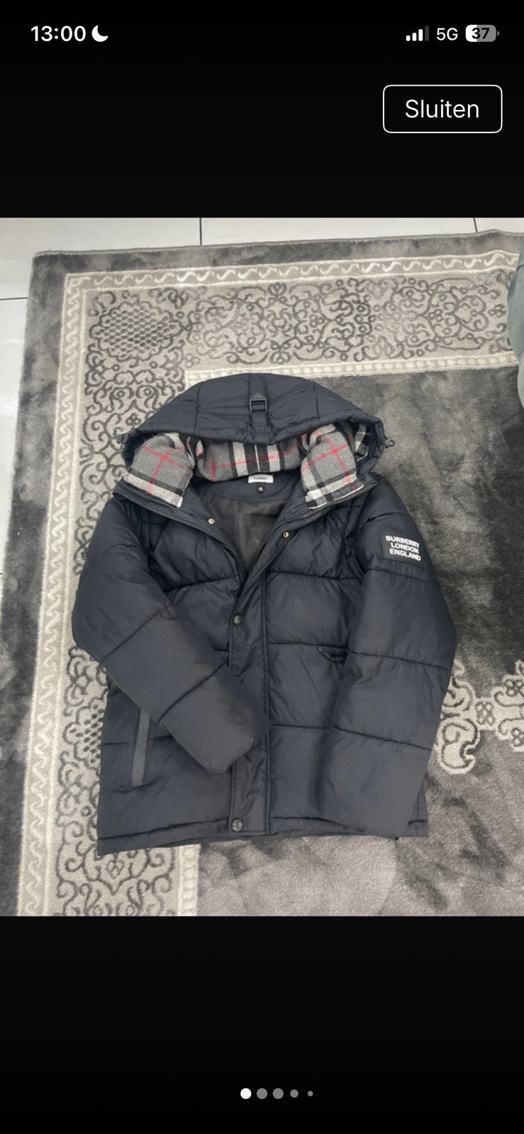 Burberry jas, Ophalen, Zo goed als nieuw, Maat 46 (S) of kleiner