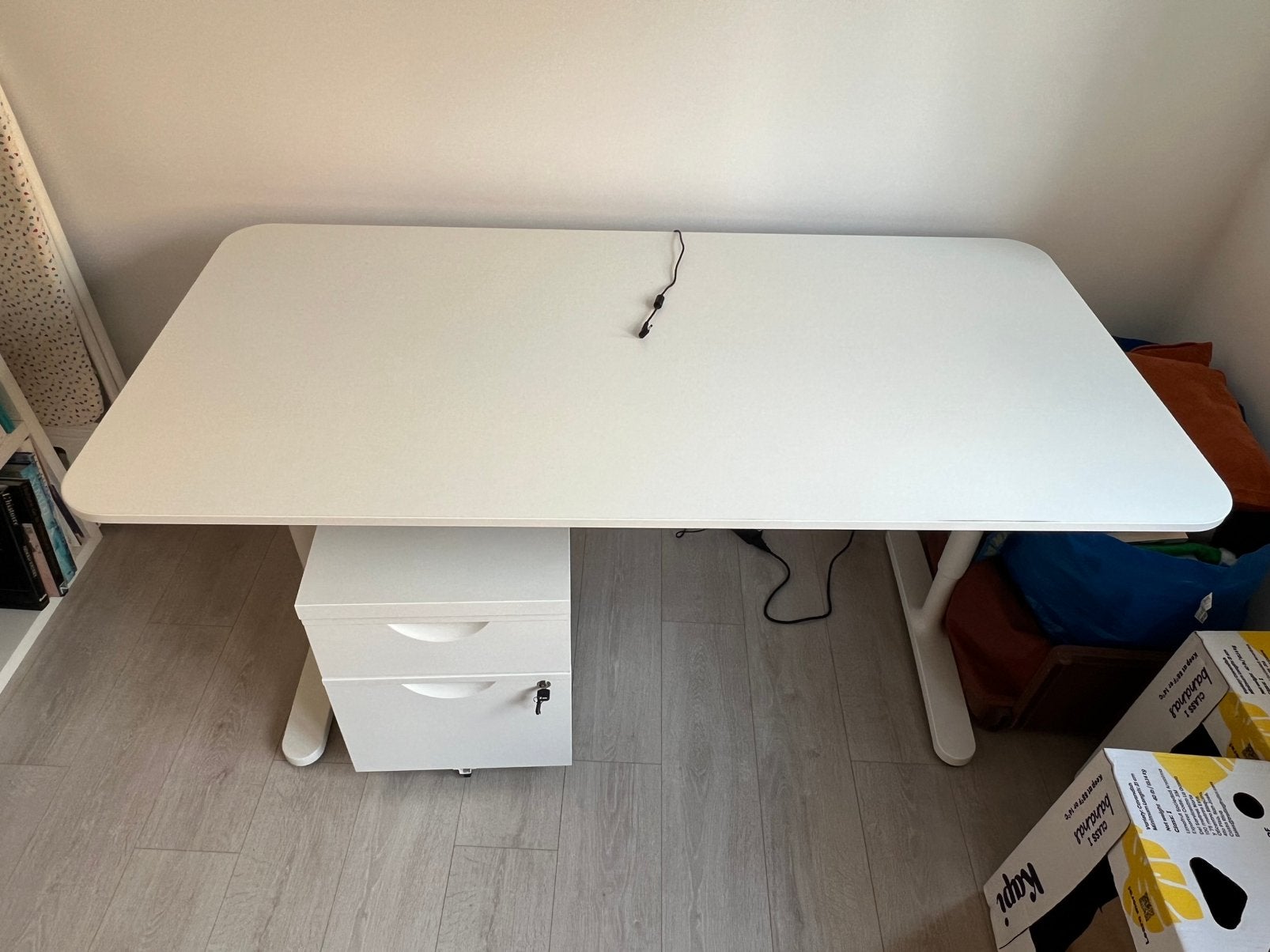 Bureaux Ikea, Maison & Meubles, Bureaux, Enlèvement, Comme neuf, Blanc