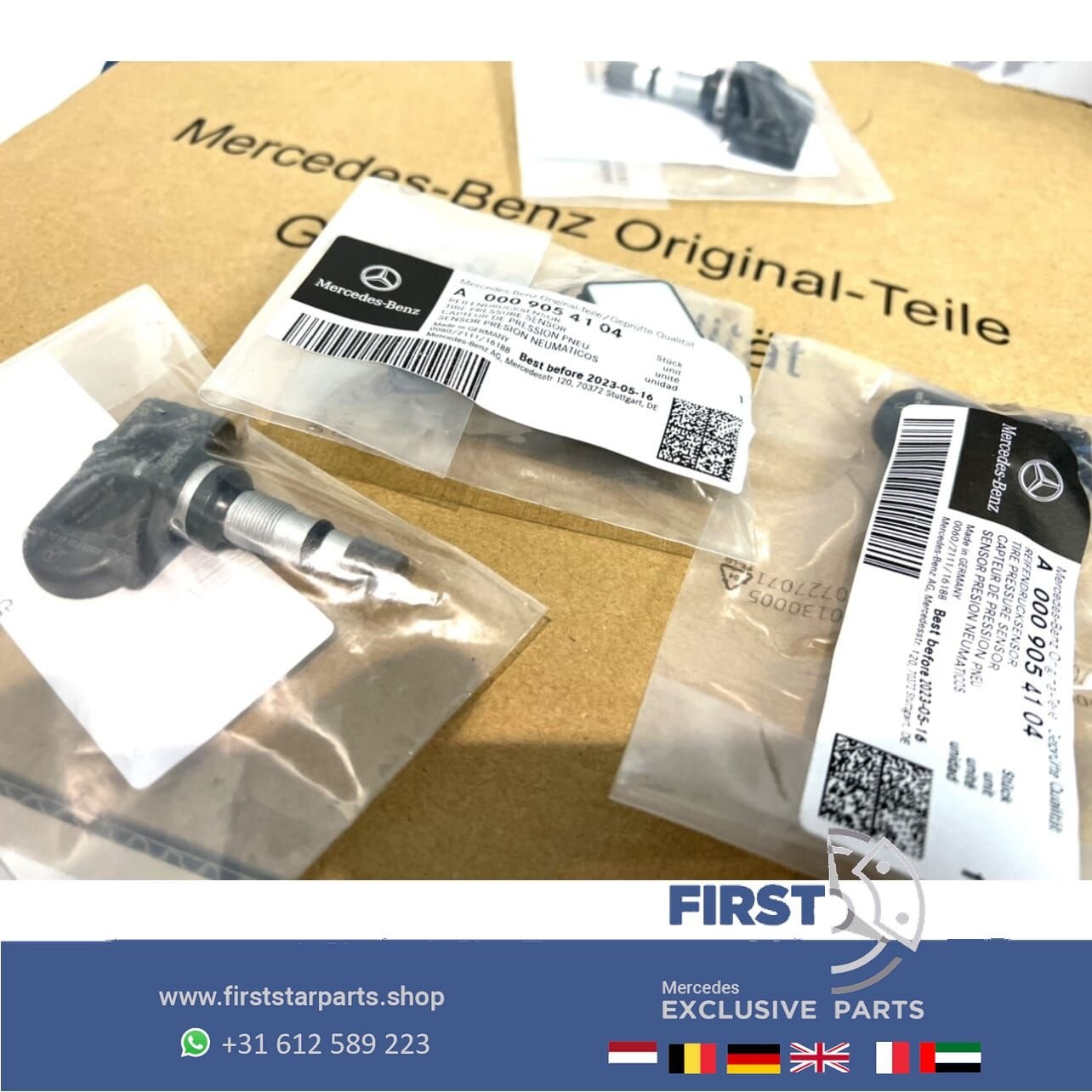 A0009054104 VENTIEL TPMS RDKS BANDENSPANNINGSSENSOR Mercedes, Utilisé, -, -, Enlèvement ou Envoi