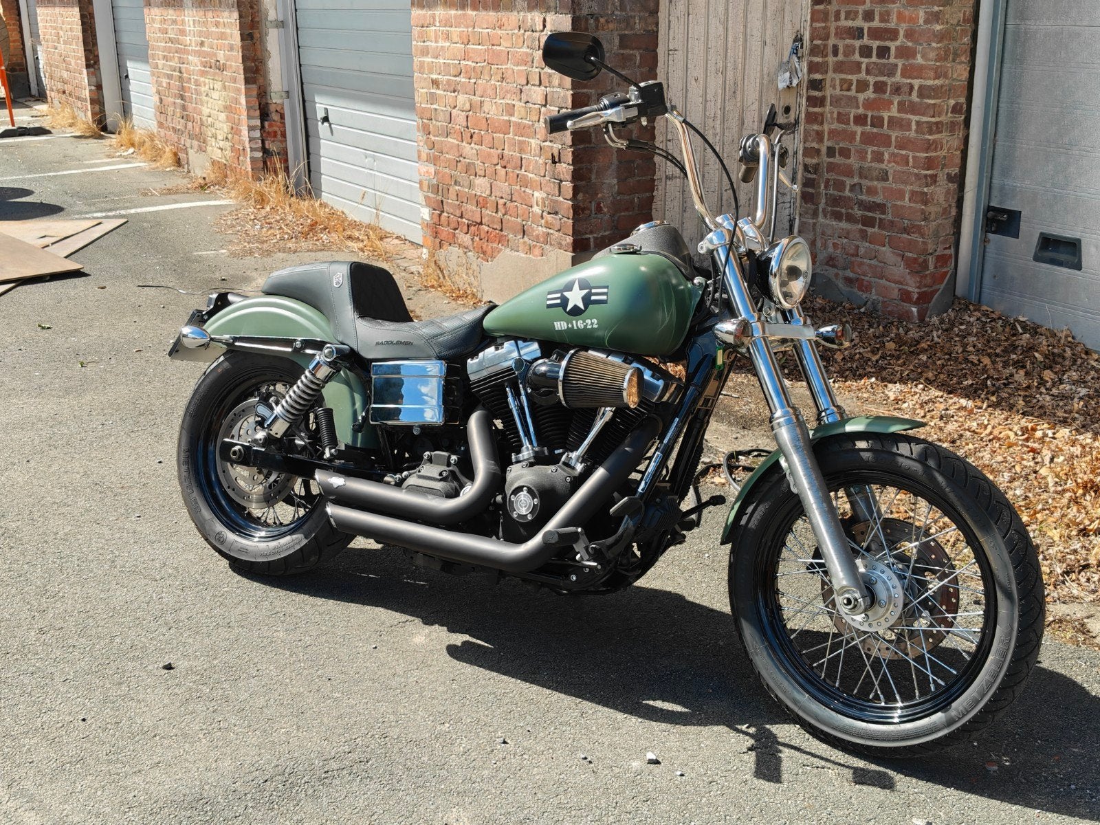 HD STREETBOB, Motoren, LED Verlichting, 2 cilinders, Occasion, 1600 cc