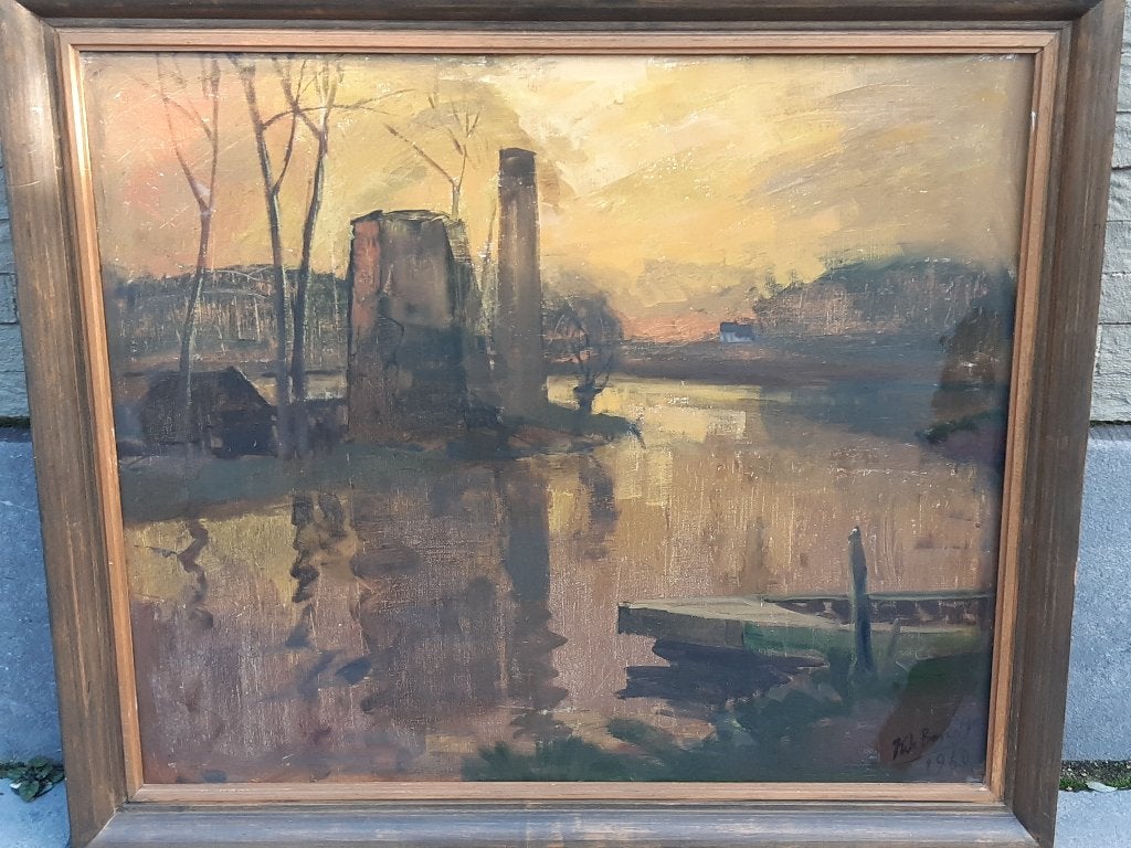 Karel De Bondt was een Belgische kunstenaar, Surrealisme, Ophalen of Verzenden, Gesigneerd, Landschap