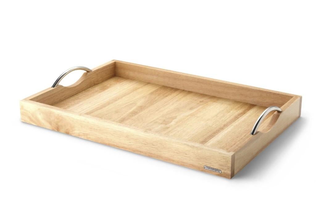 Nieuw | Continenta houten dienblad - Rubberwood - 53 x 36 cm, Ophalen of Verzenden, Nieuw, Rechthoekig, Hout