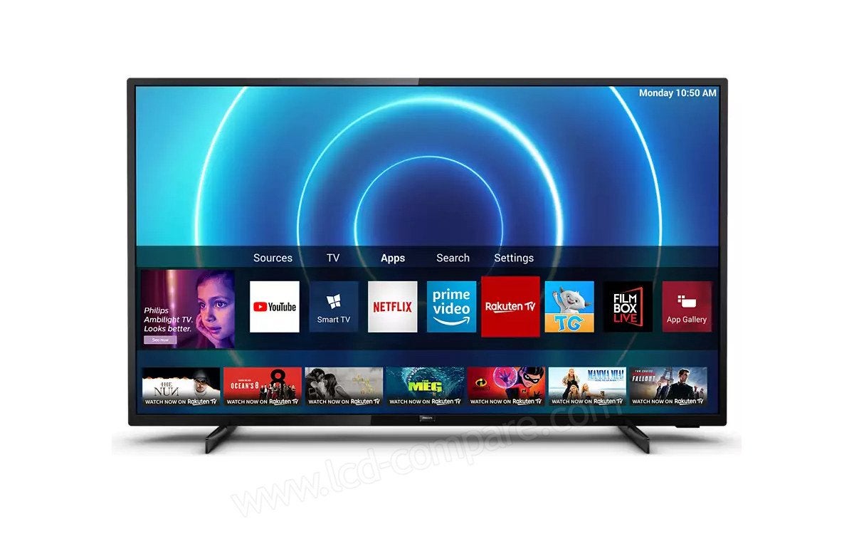 Smart TV Philips 4K UHD LED 50”, TV, Hi-fi & Vidéo, Télévisions, Neuf, Philips, LED, 120 Hz
