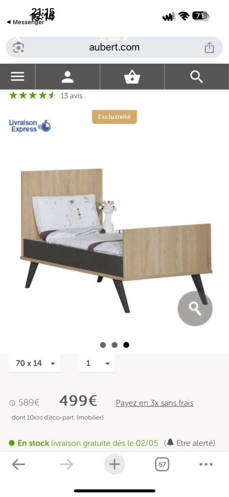 Chambre bebe évolutive, Enlèvement, Neuf, Commode