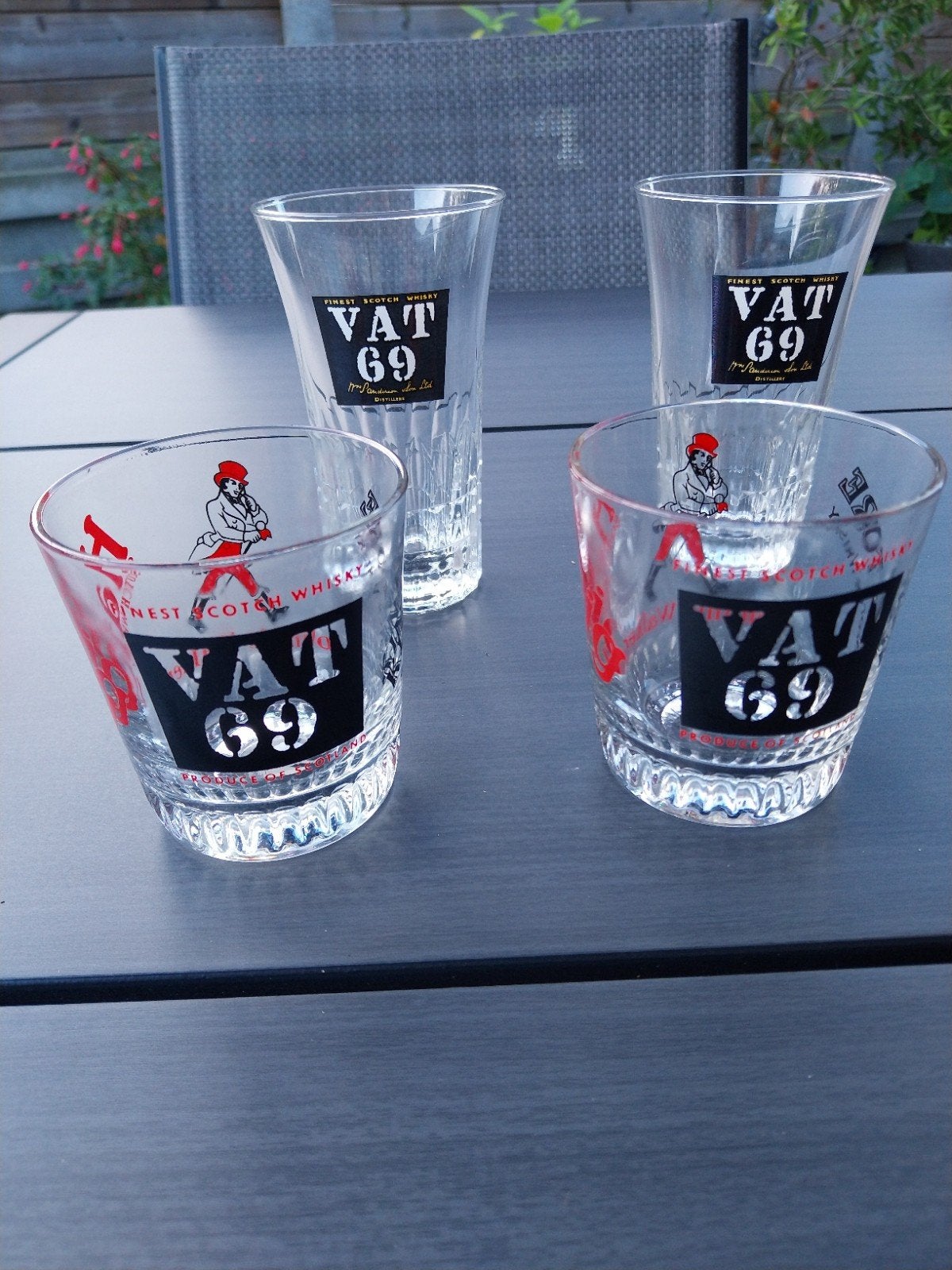 4 glazen vat 69,Johnny Walker, Collections, Enlèvement