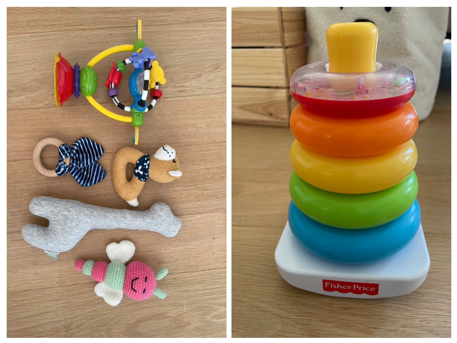 Speelgoed pakket mix baby Fisher Price, Playgro, Ophalen of Verzenden, Rammelaar