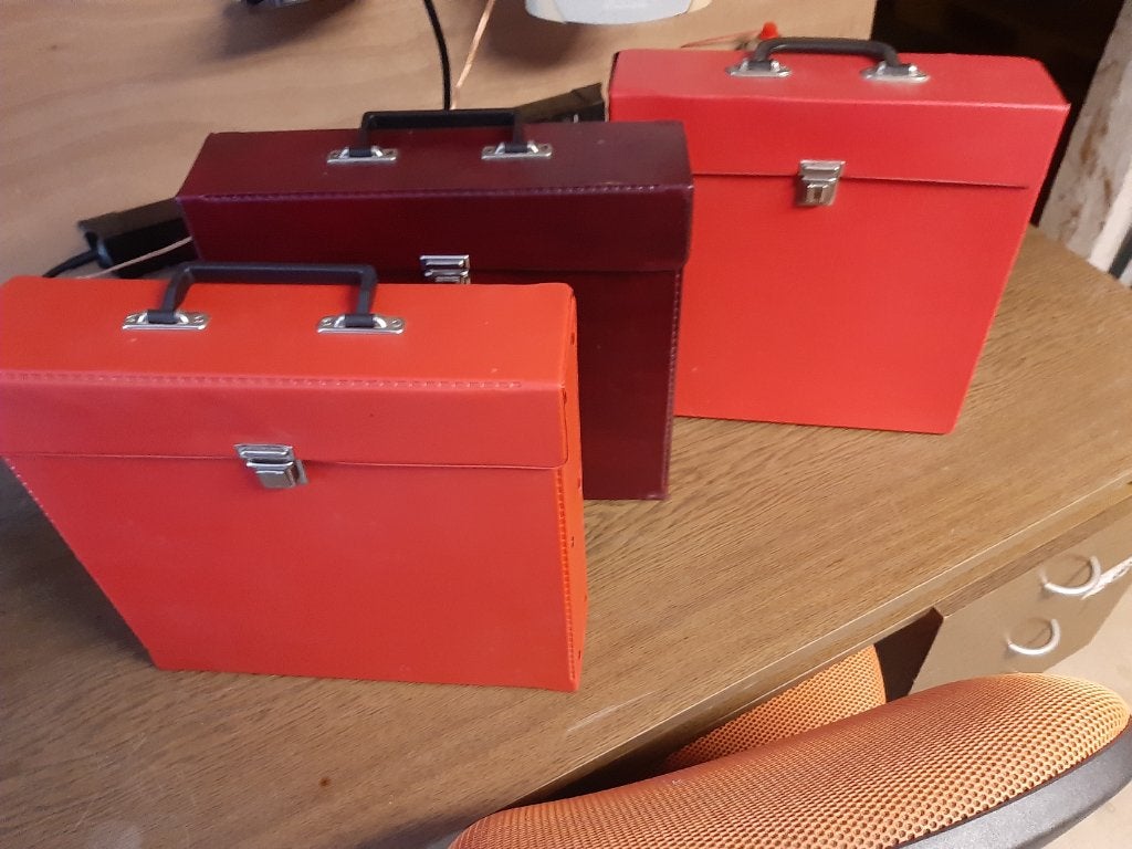Vinyl koffertjes 3 stuks, Ophalen