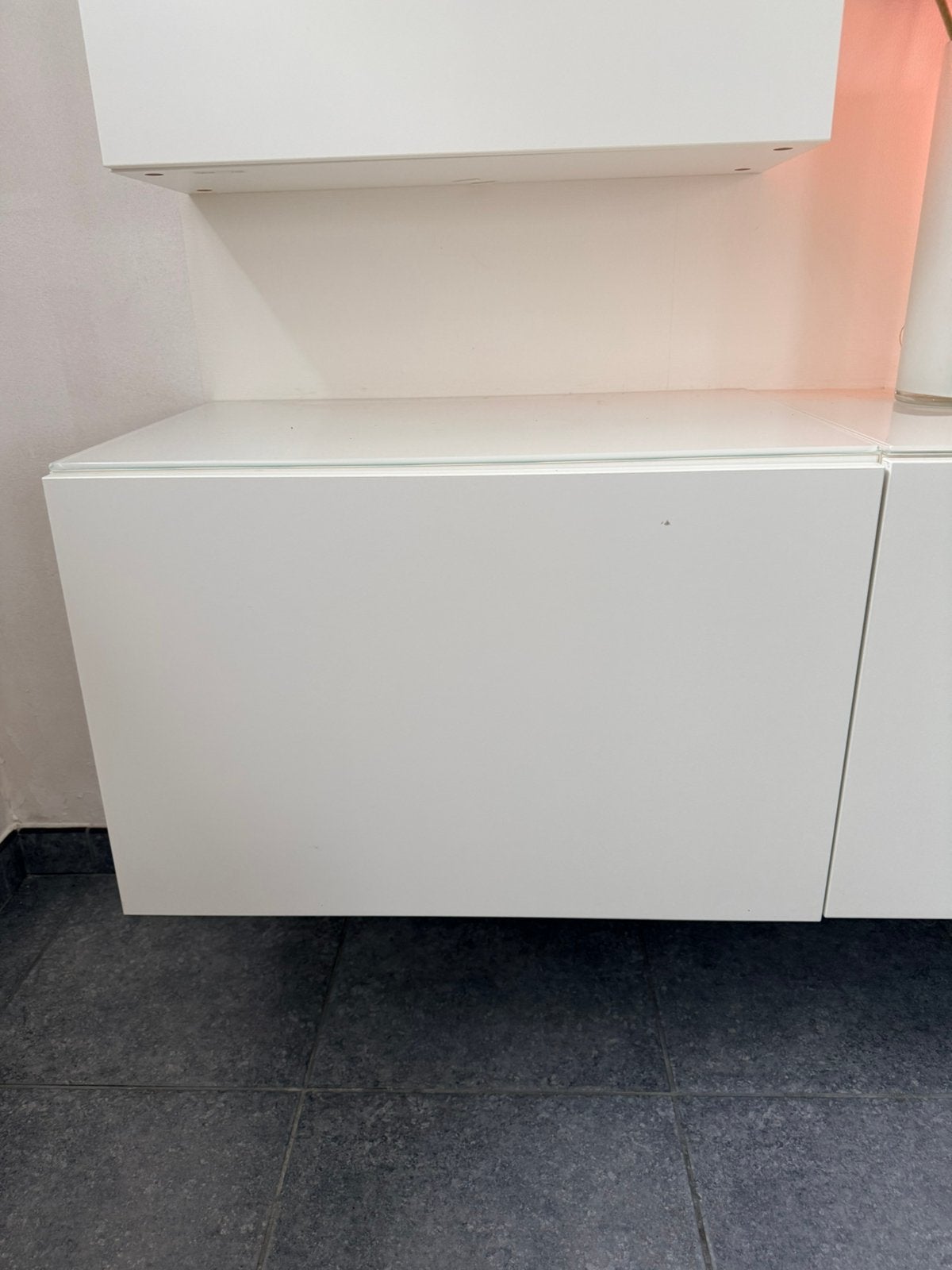 Besta kast 60x40x38 wit met glasplaat, Huis en Inrichting, Kasten |Televisiemeubels, Ophalen, Gebruikt, 50 tot 100 cm, Minder dan 100 cm