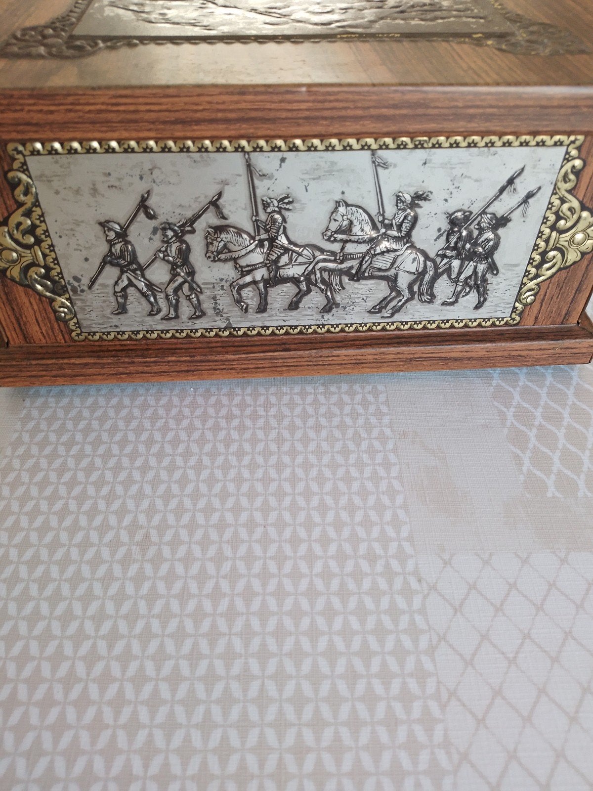 Retro opbergdoos, Ophalen of Verzenden, Gebruikt, Metaal