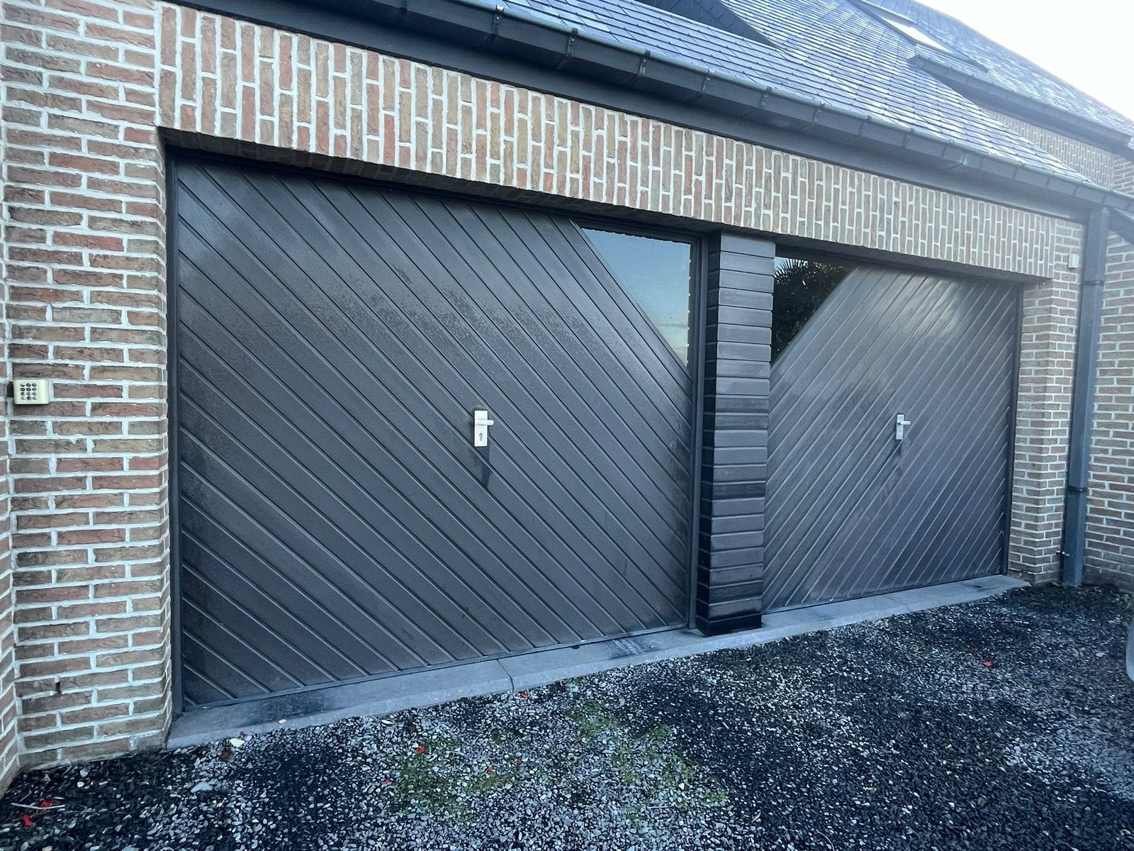 2 garagepoorten met motor - gebruiksklaar, Ophalen, Gebruikt