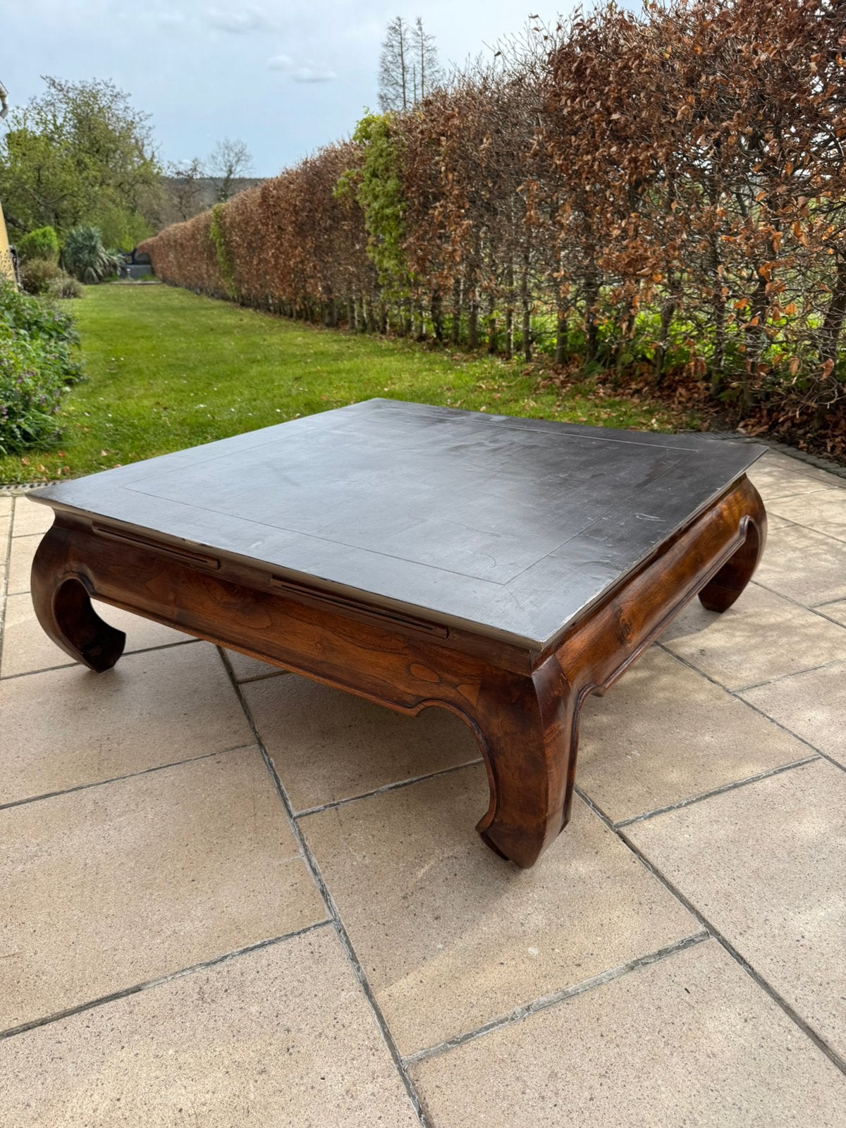 Table basse en bois massif Opium carrée 100x100, Maison & Meubles, 100 à 150 cm, Carré, 100 à 150 cm, Enlèvement