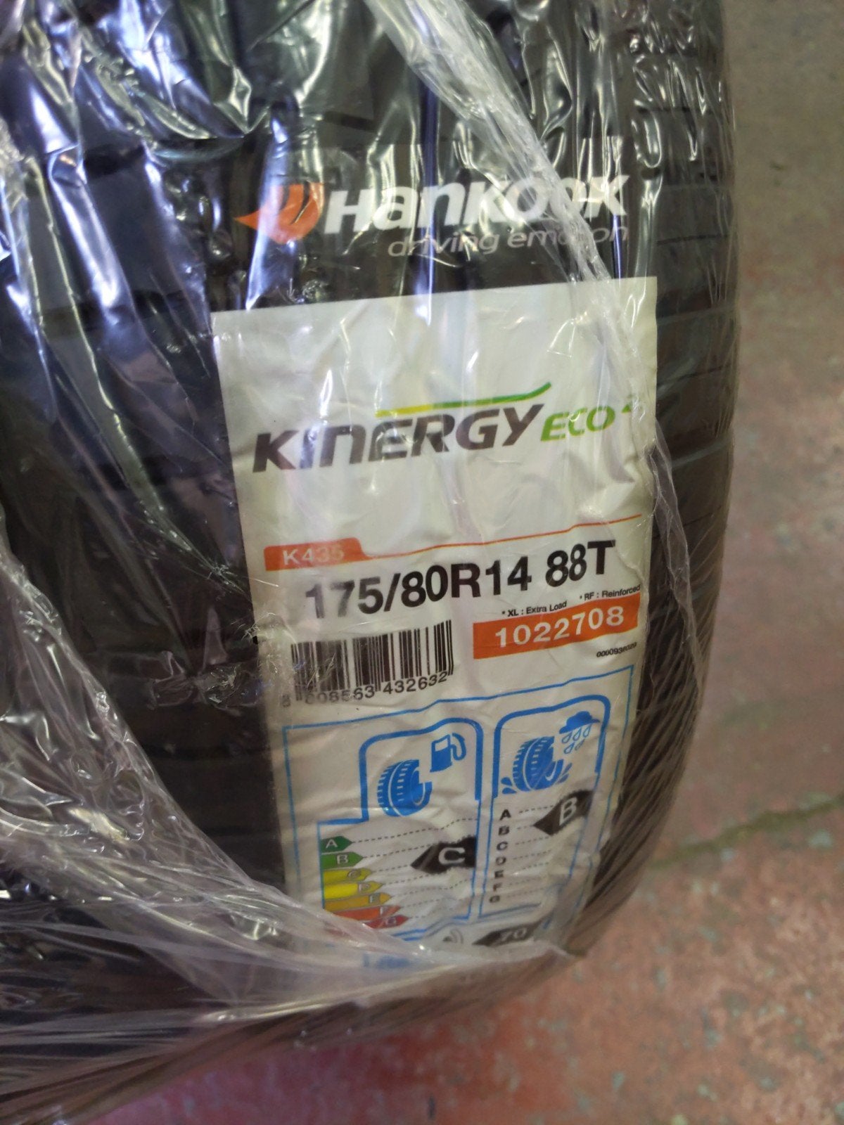 2 pneus 175/80R14T Hankook Kinergy Eco 2 K435, Autos : Pièces & Accessoires, Enlèvement, Pneu(s)