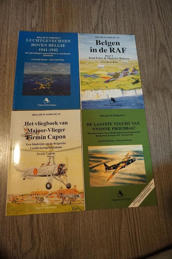 4 livrets sur l'aviation belge, Enlèvement ou Envoi