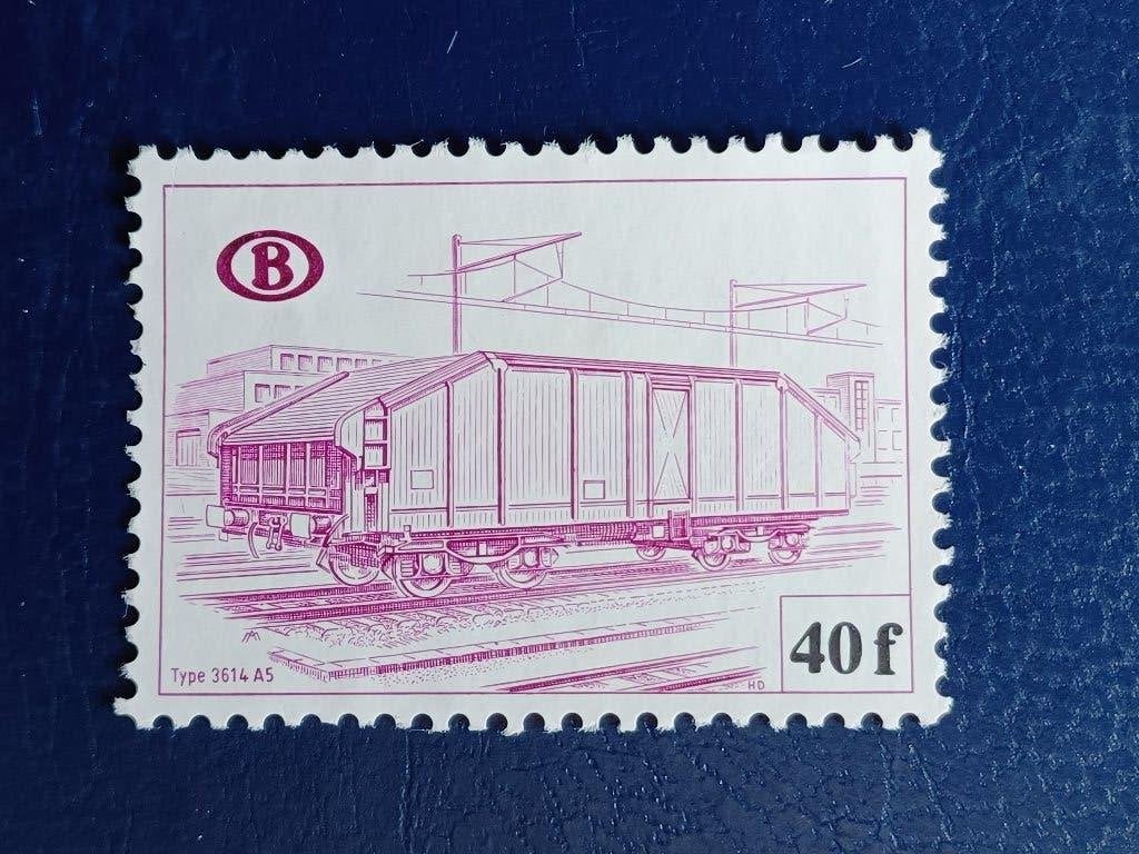 Timbres de Belgique - Timbres de chemin de fer, Timbres & Monnaies, Enlèvement ou Envoi, Sans gomme, Trains
